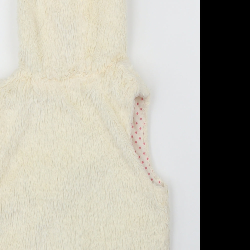 Nutmeg Girls Ivory   Gilet Coatigan Size 5 Years