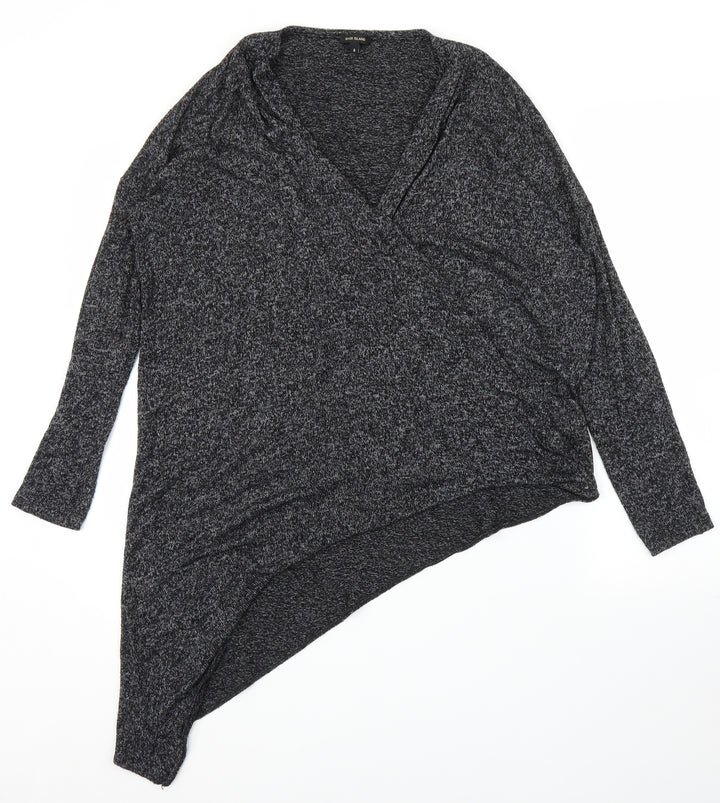 River Island Womens Grey Basic Blouse Size 8
