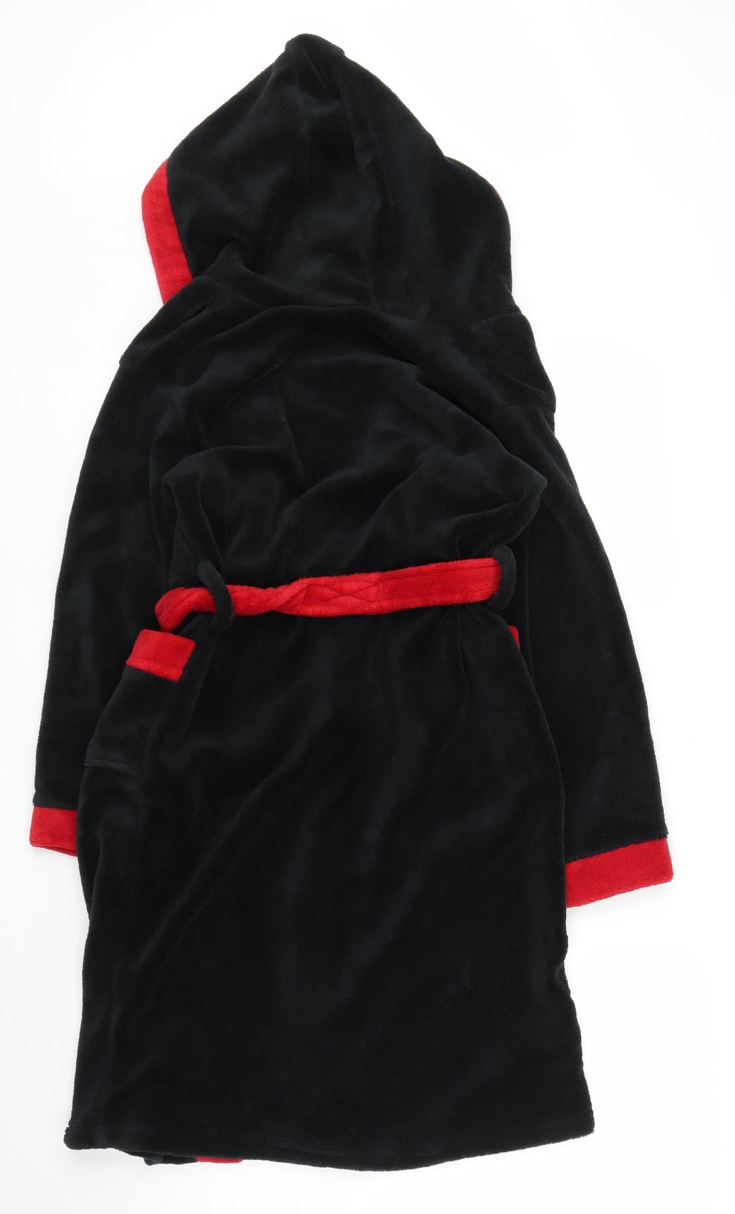 LFC Boys Black Solid Fleece  Robe Size 11 Years