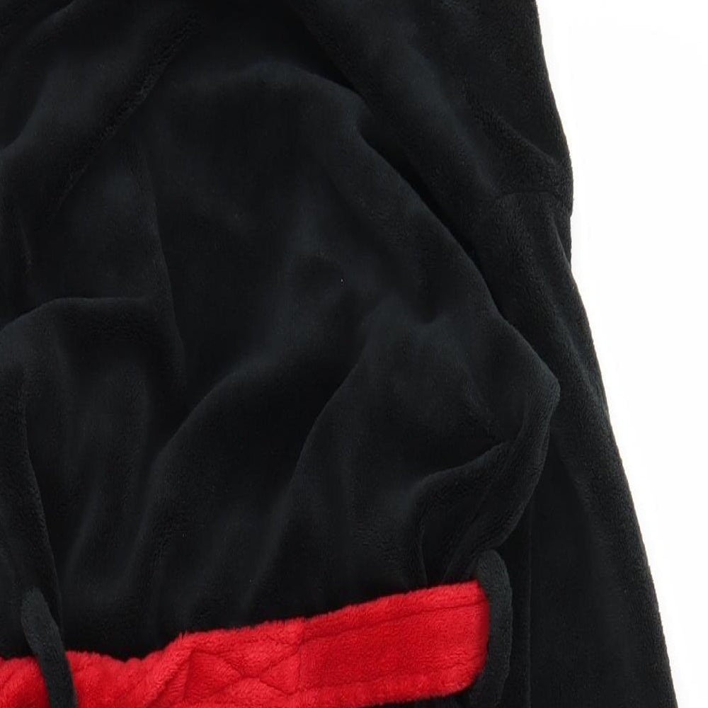 LFC Boys Black Solid Fleece  Robe Size 11 Years