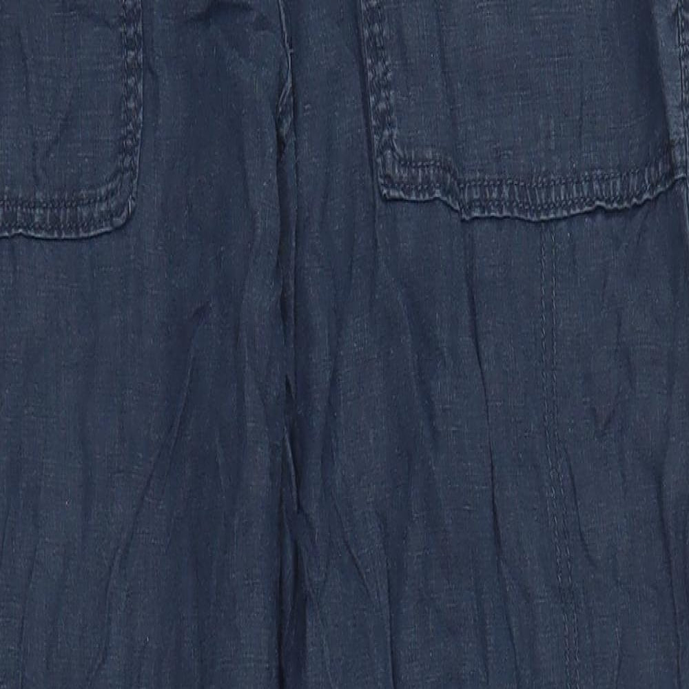 M&S Womens Blue   Trousers  Size 14 L27 in