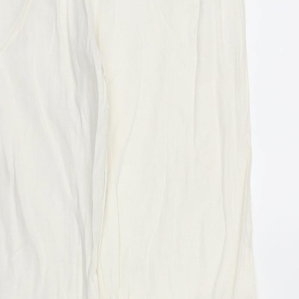 Debenhams Womens White   Trousers  Size 10 L27 in