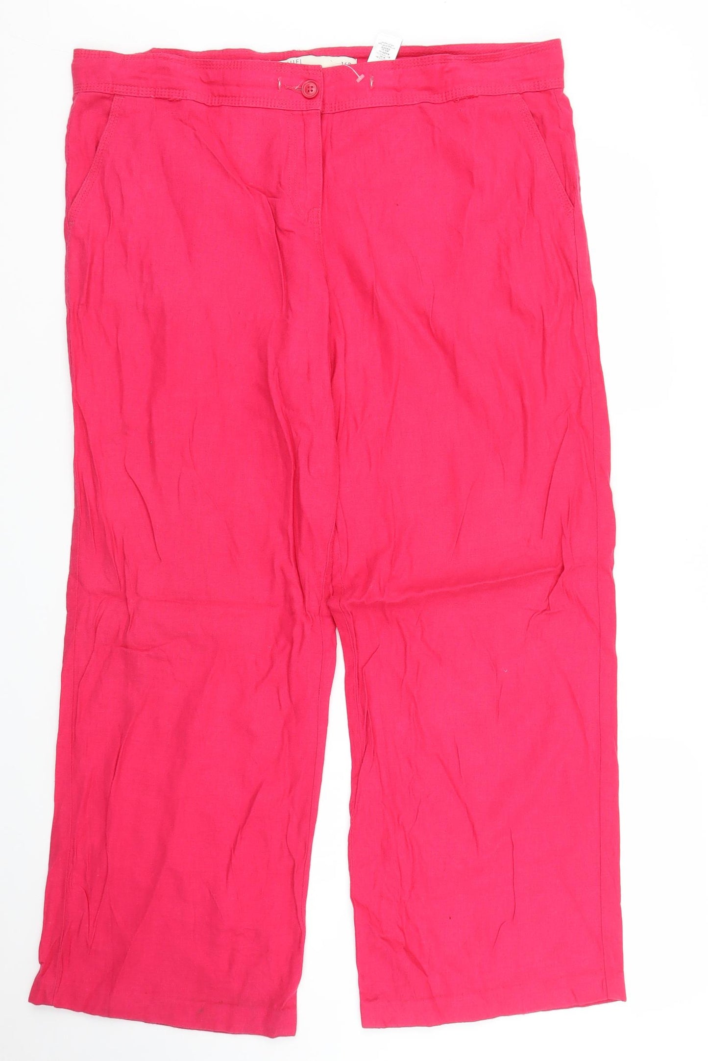 NEXT Womens Pink   Trousers  Size 16 L26 in