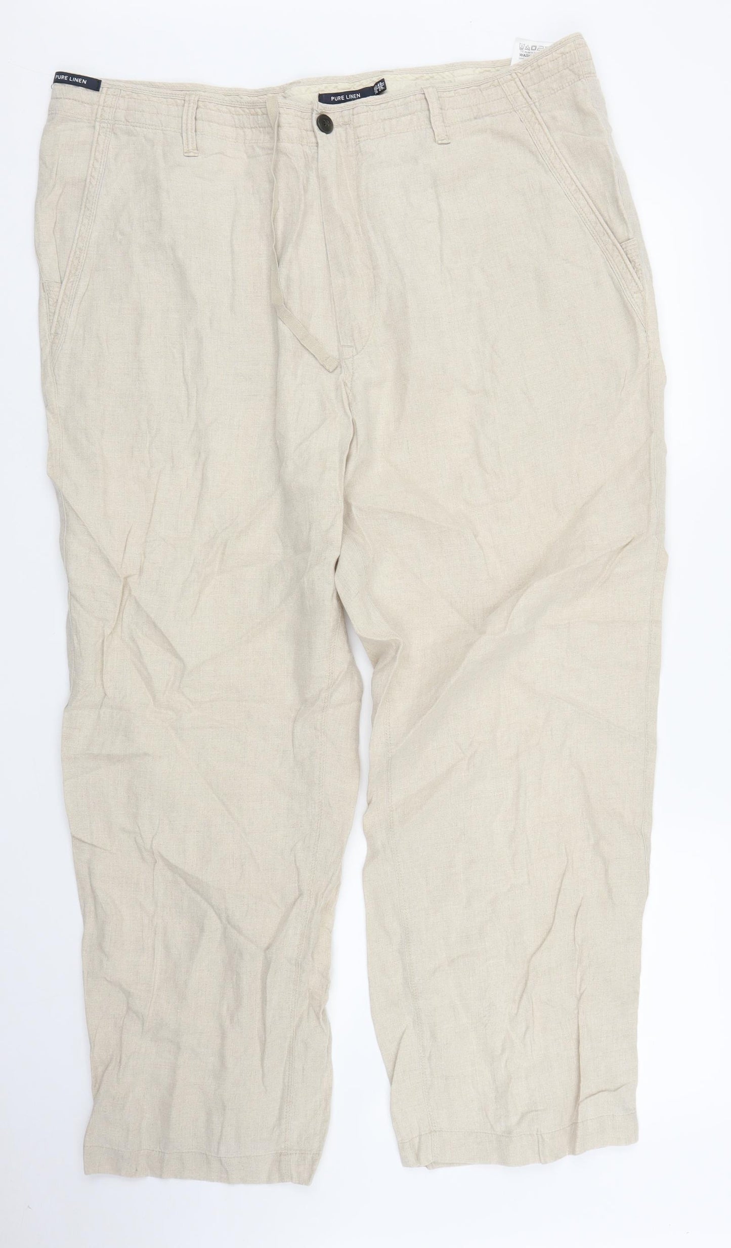 M&S Mens Beige   Trousers  Size 40 in L29 in