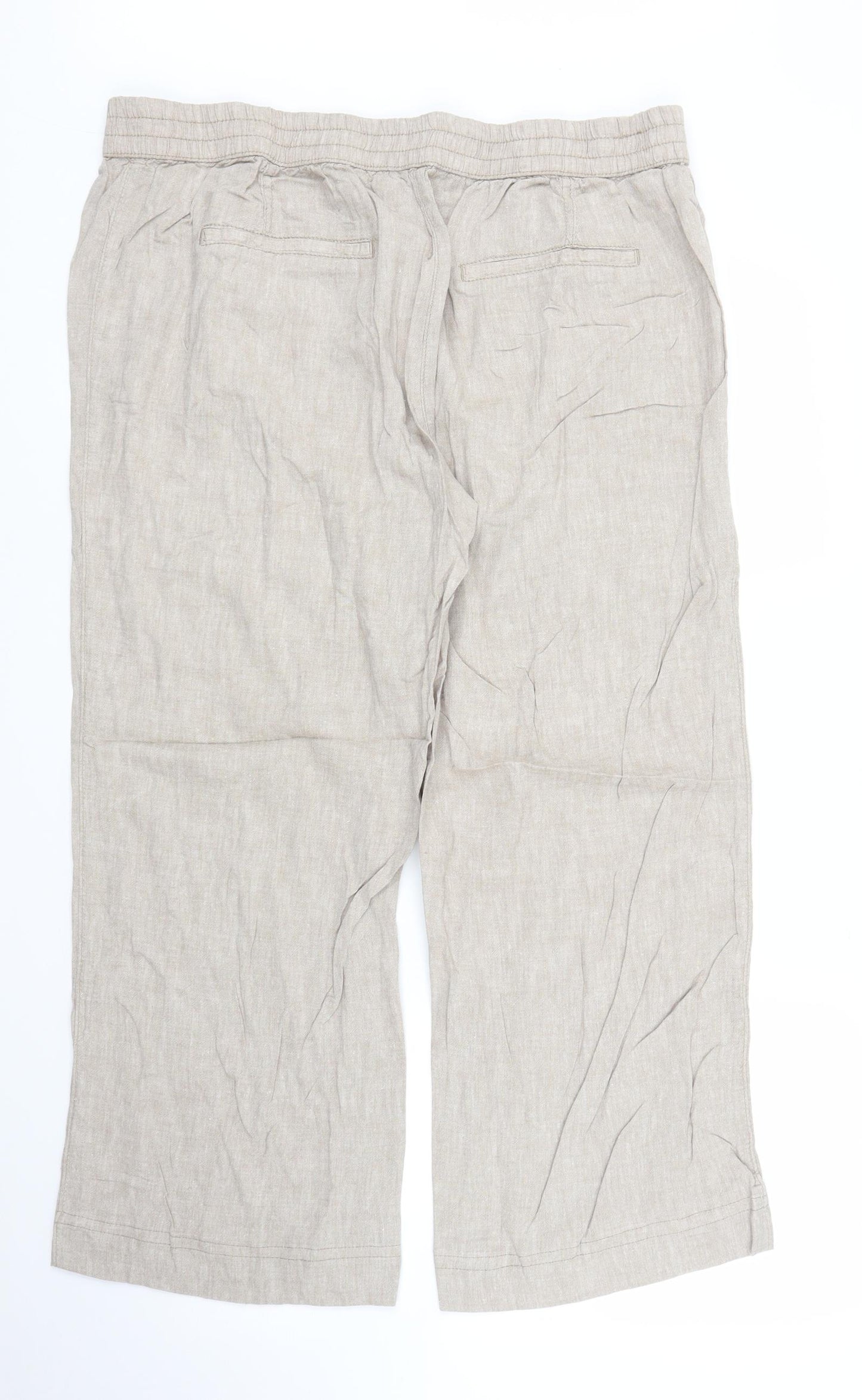 George Womens Beige   Trousers  Size 16 L25 in