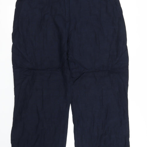 Casual Comfort Womens Blue   Capri Trousers Size 18 L24 in
