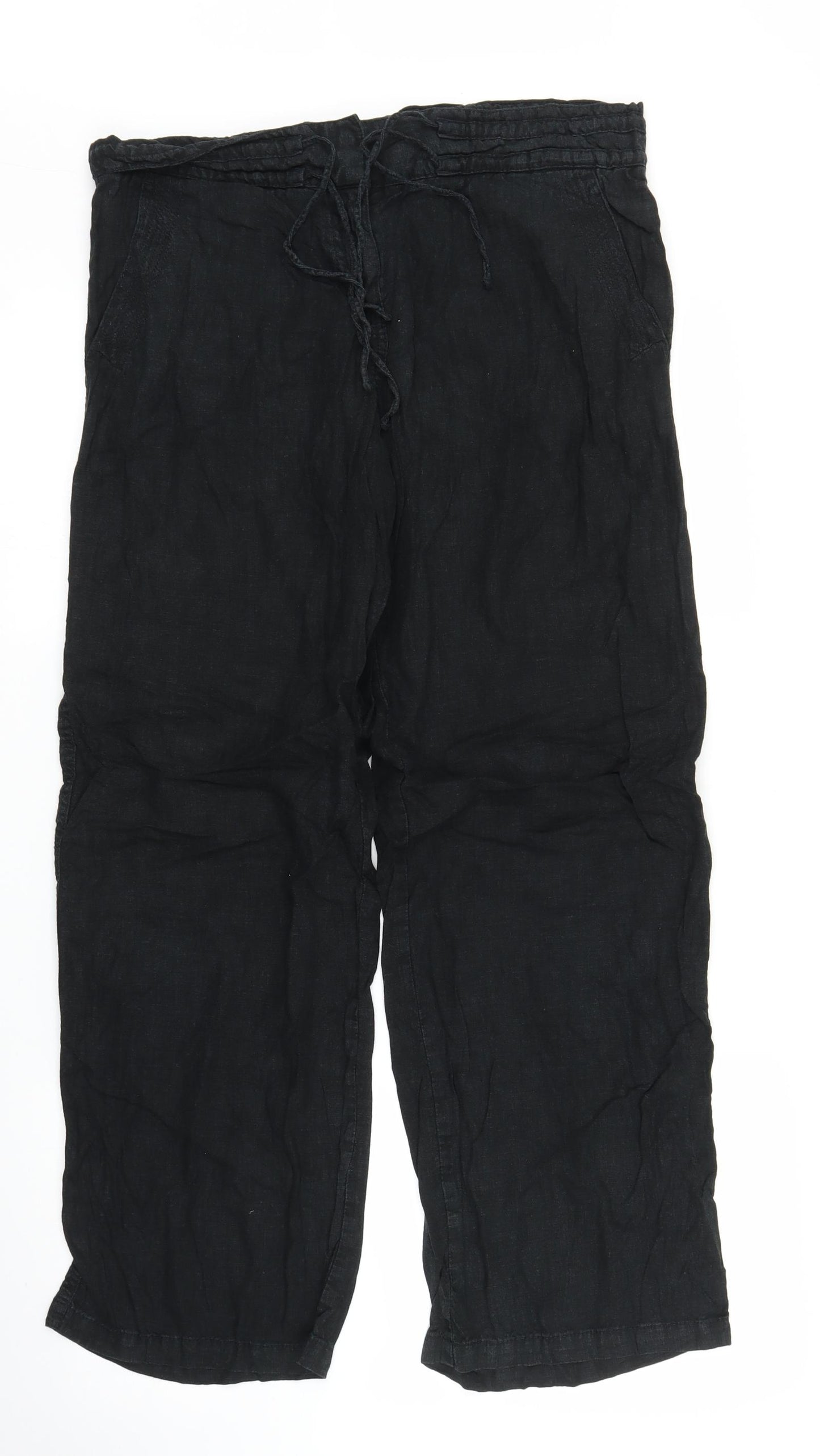 NEXT Womens Black   Trousers  Size 14 L27 in