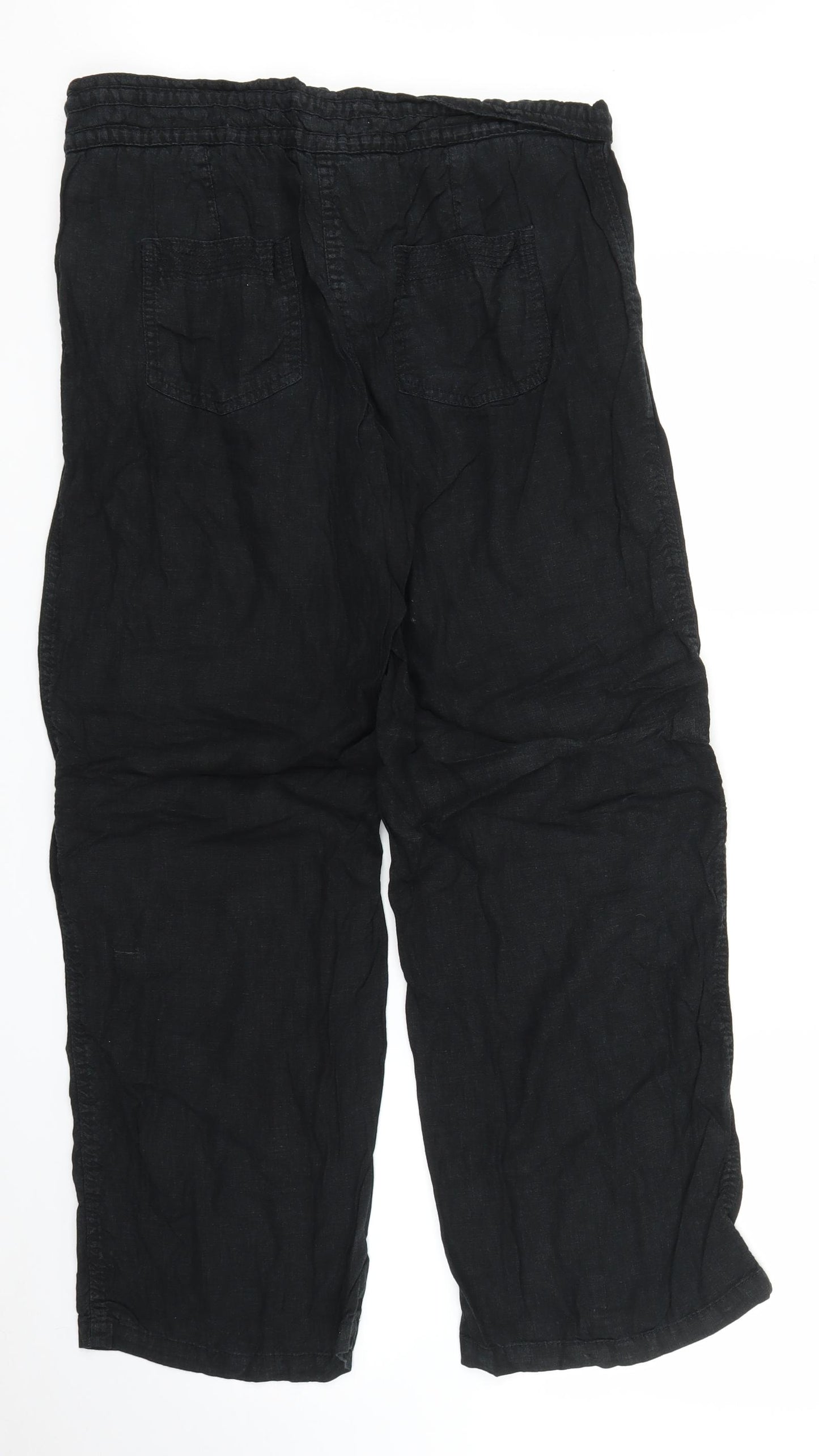 NEXT Womens Black   Trousers  Size 14 L27 in