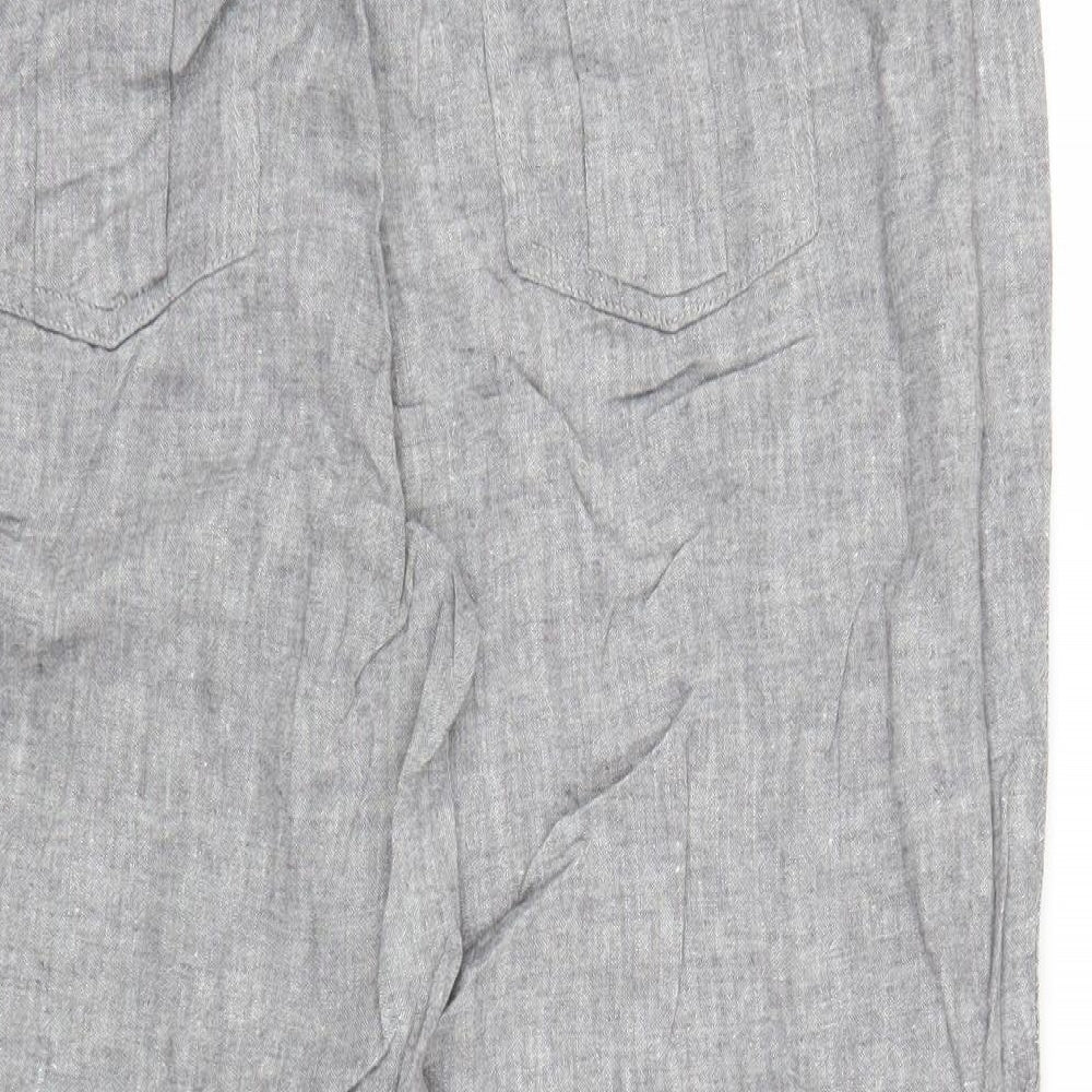 F&F Womens Grey   Capri Trousers Size 14 L25 in