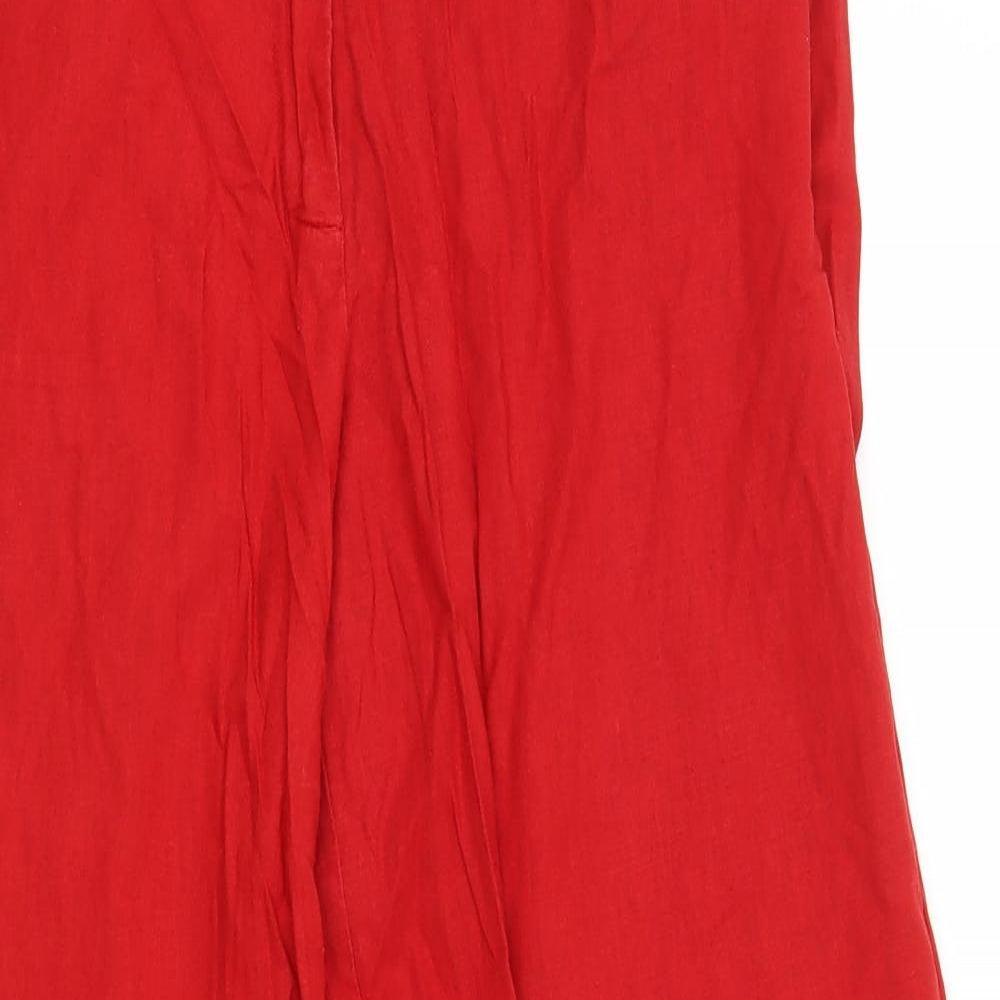 Primark Womens Red   Trousers  Size 14 L28 in