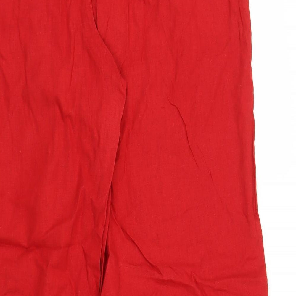 Primark Womens Red   Trousers  Size 14 L28 in
