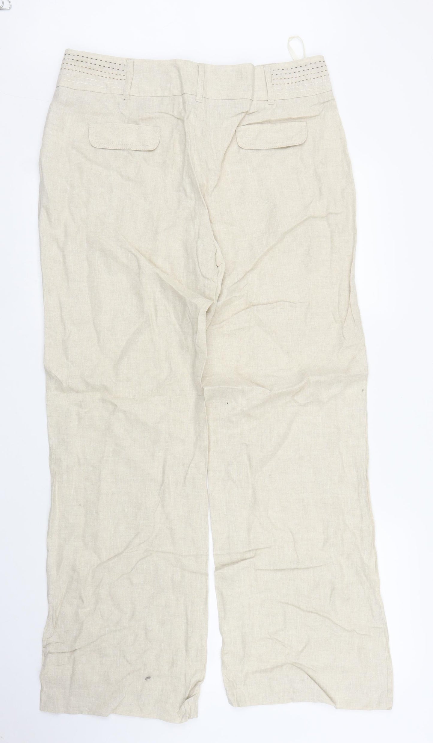 Per Una Womens Beige   Trousers  Size 12 L29 in