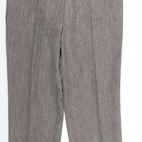 Marks and Spencer Womens Brown   Chino Trousers Size 16 L26 in