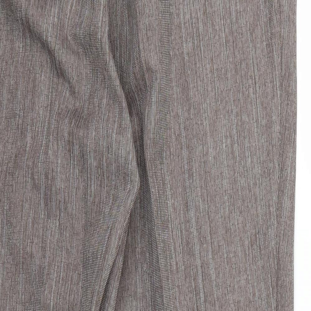 Marks and Spencer Womens Brown   Chino Trousers Size 16 L26 in