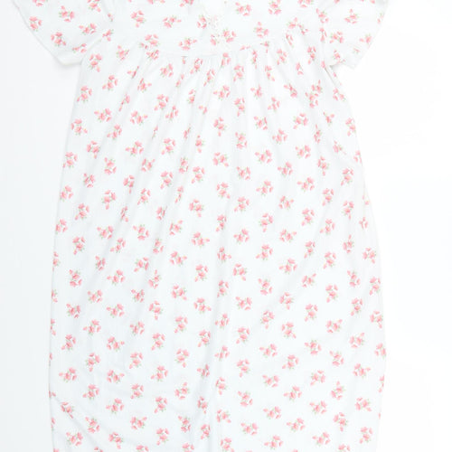kilbirnie Womens White Floral  Babydoll Dress Size 12