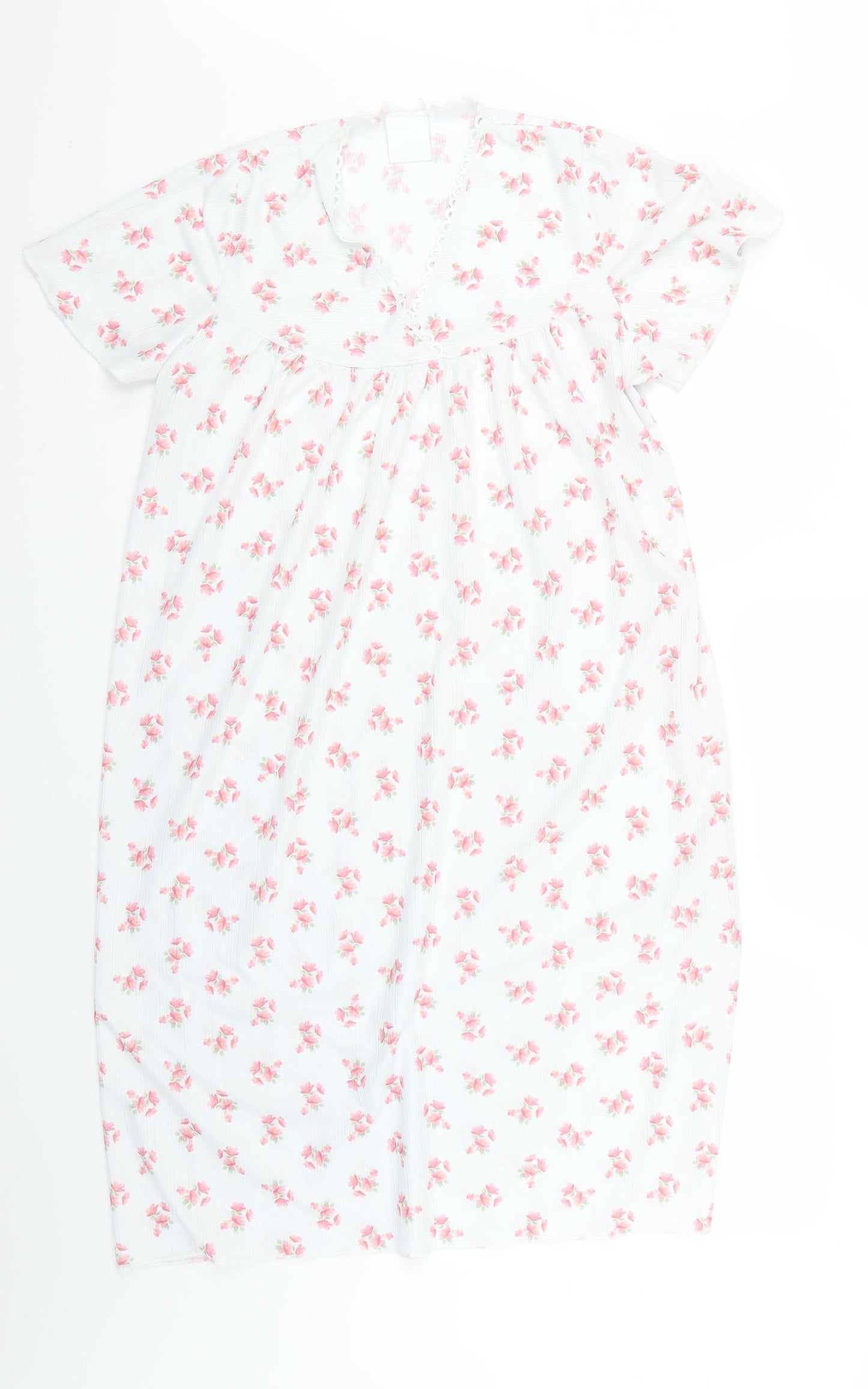 kilbirnie Womens White Floral  Babydoll Dress Size 12
