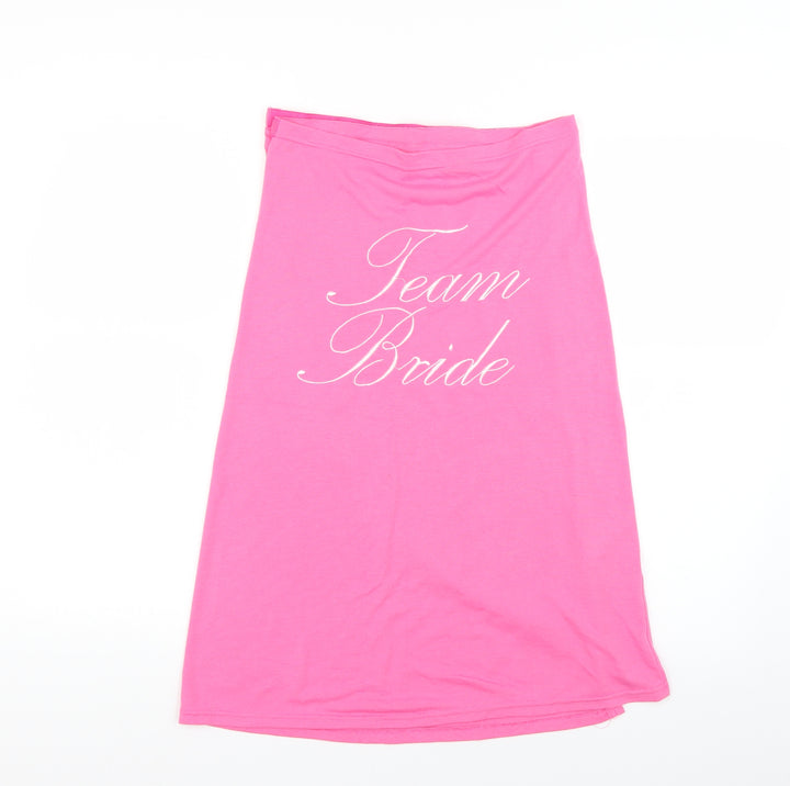 ASOS Womens Pink Straight & Pencil Skirt Size S - team bride