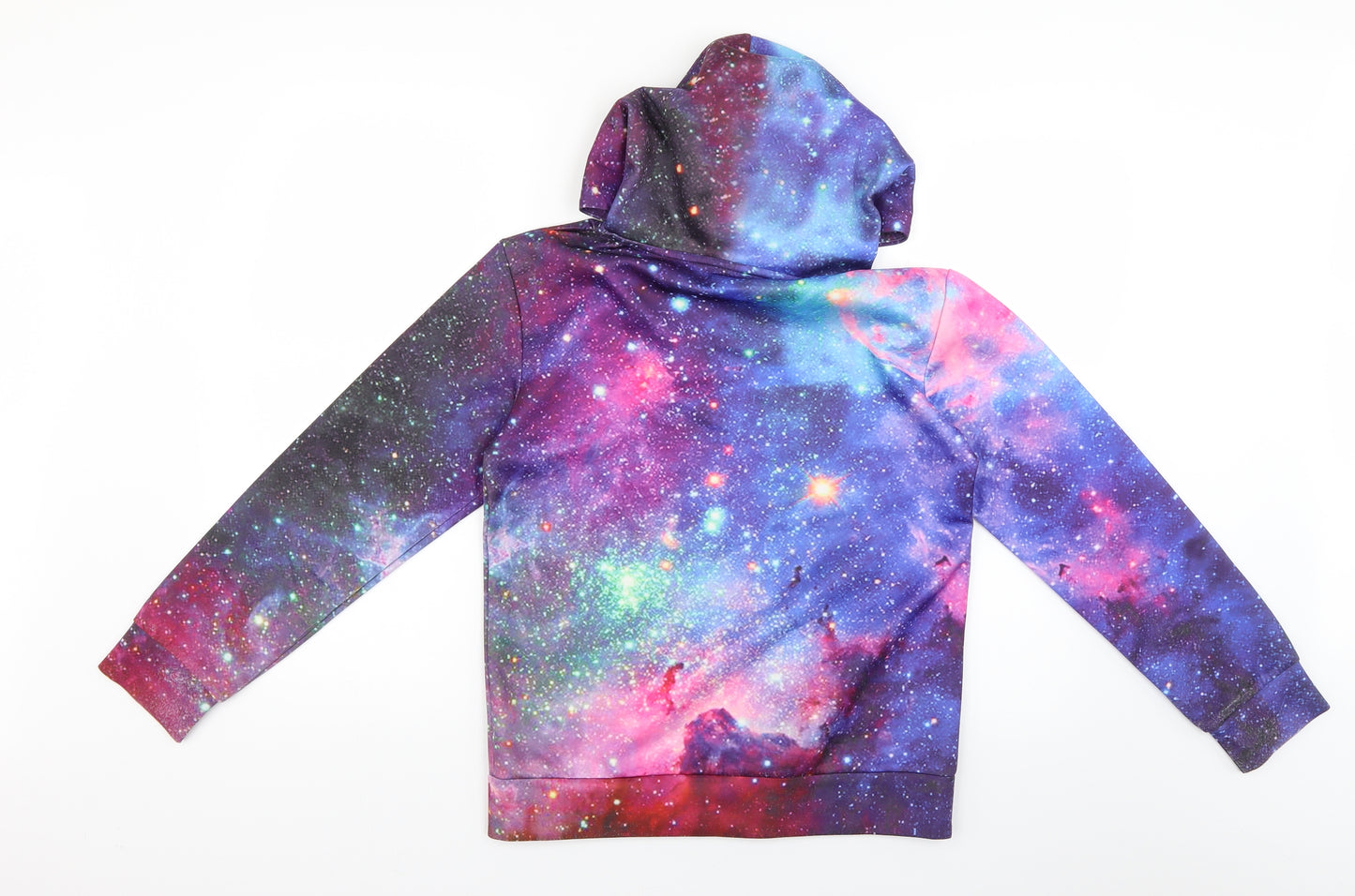 funnycokid Girls Multicoloured Geometric  Pullover Hoodie Size 13-14 Years