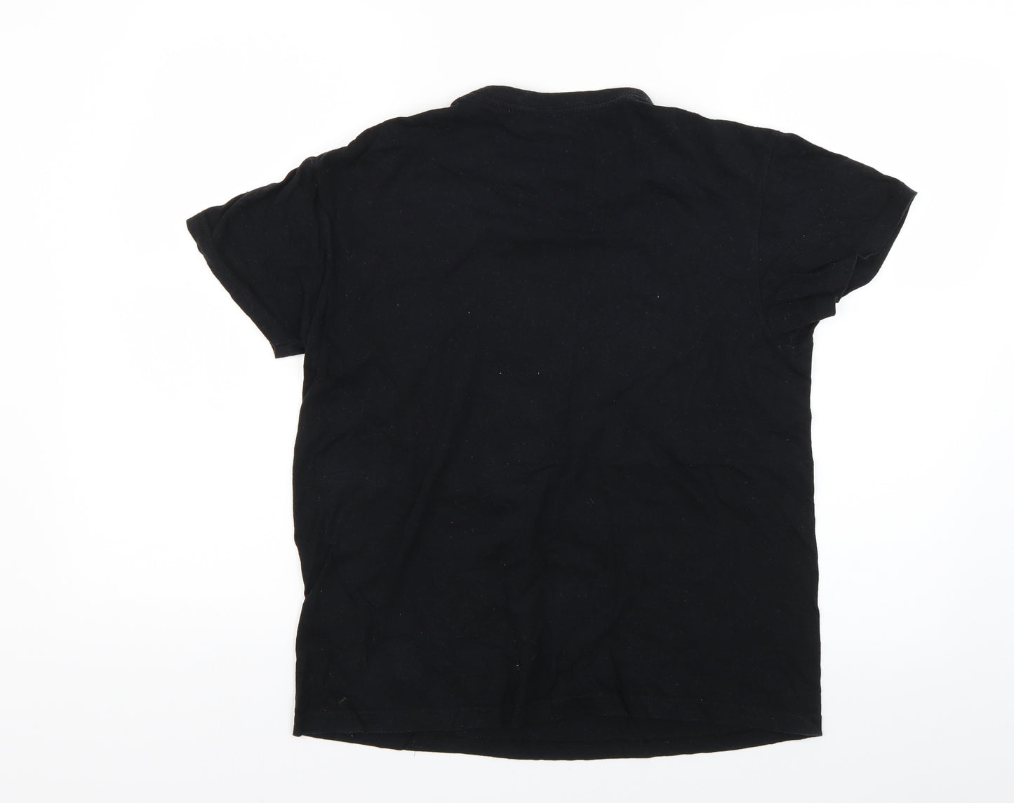 JHK Mens Black Geometric   T-Shirt Size S