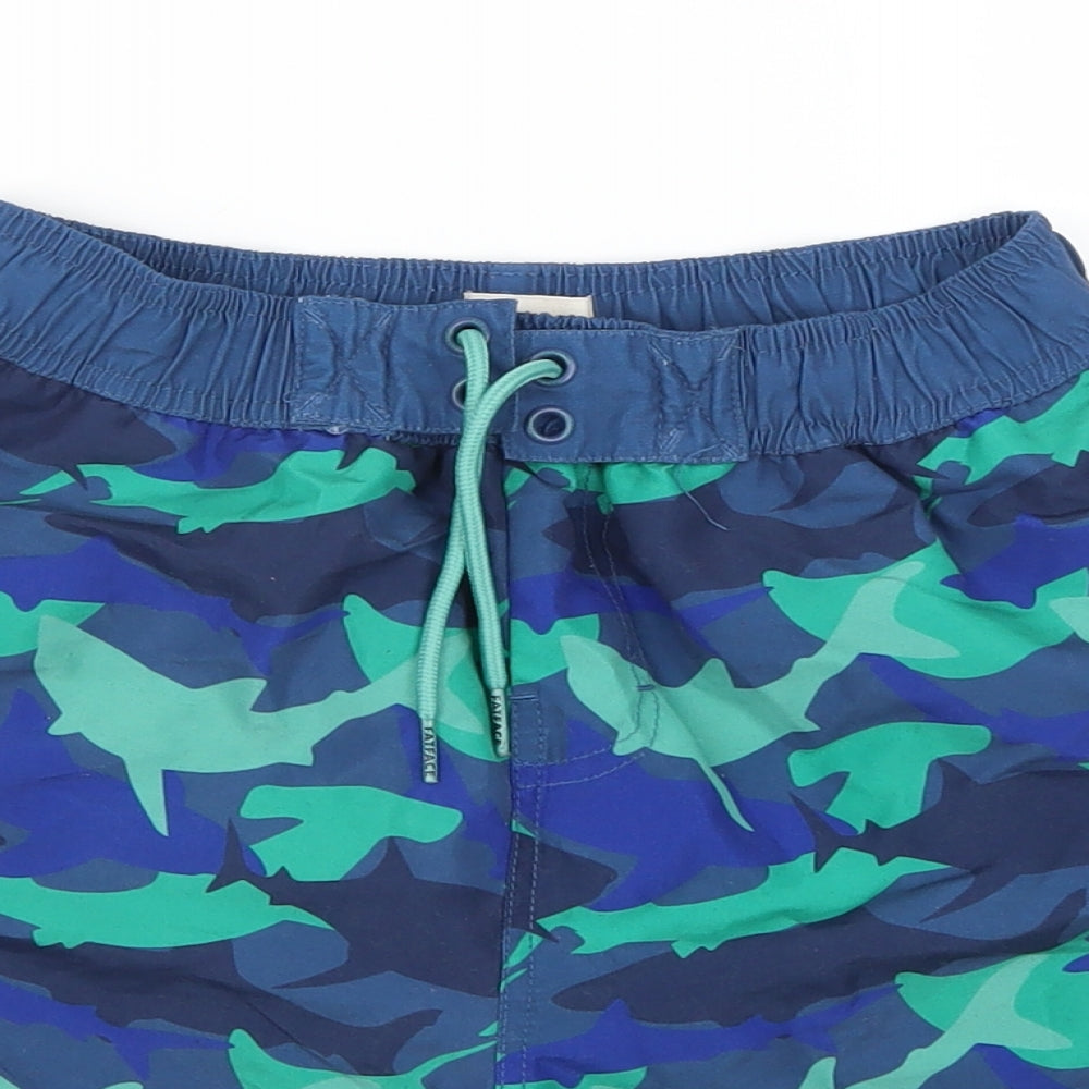 Fat Face Boys Multicoloured Geometric  Sweat Shorts Size 10-11 Years