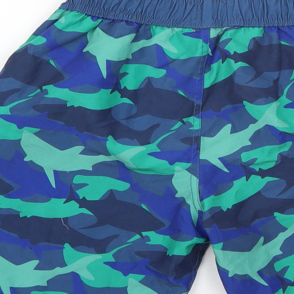 Fat Face Boys Multicoloured Geometric  Sweat Shorts Size 10-11 Years