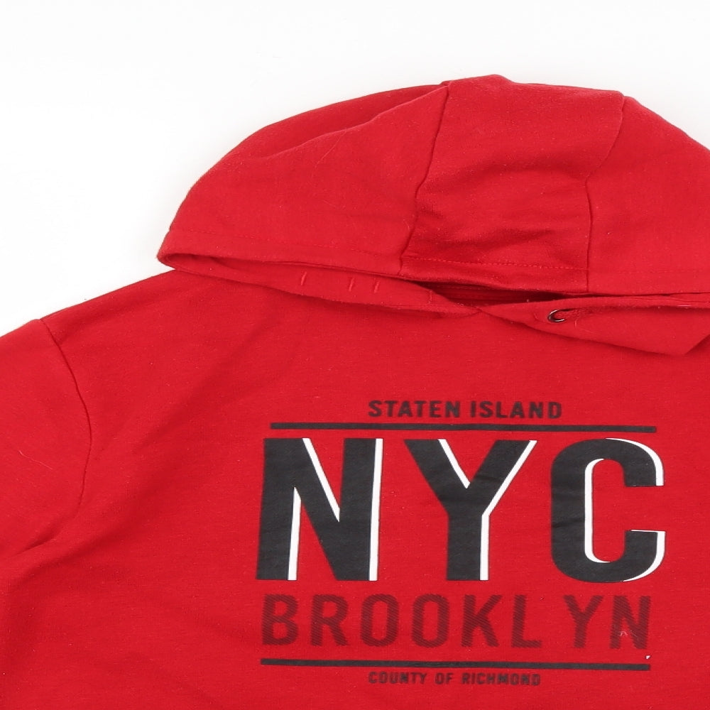 Primark Boys Red   Pullover Hoodie Size 12-13 Years