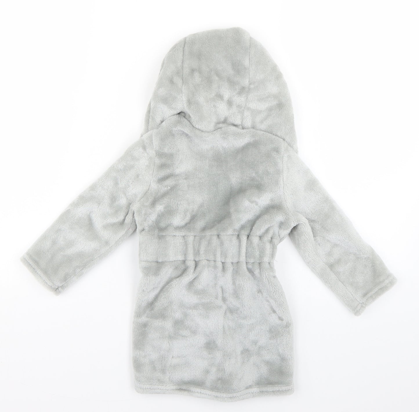 Tesco Baby Grey Geometric  Babydoll Robe Size 12-18 Months