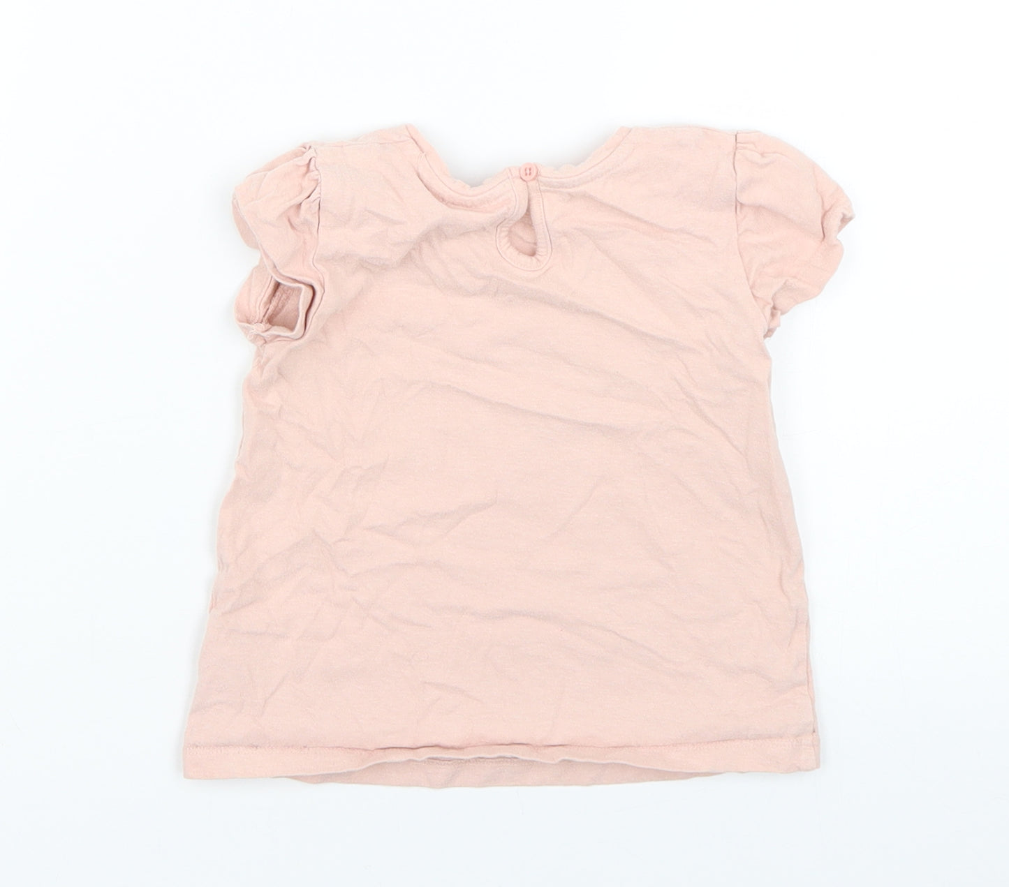 Disney Baby Pink Geometric  Basic T-Shirt Size 18-24 Months