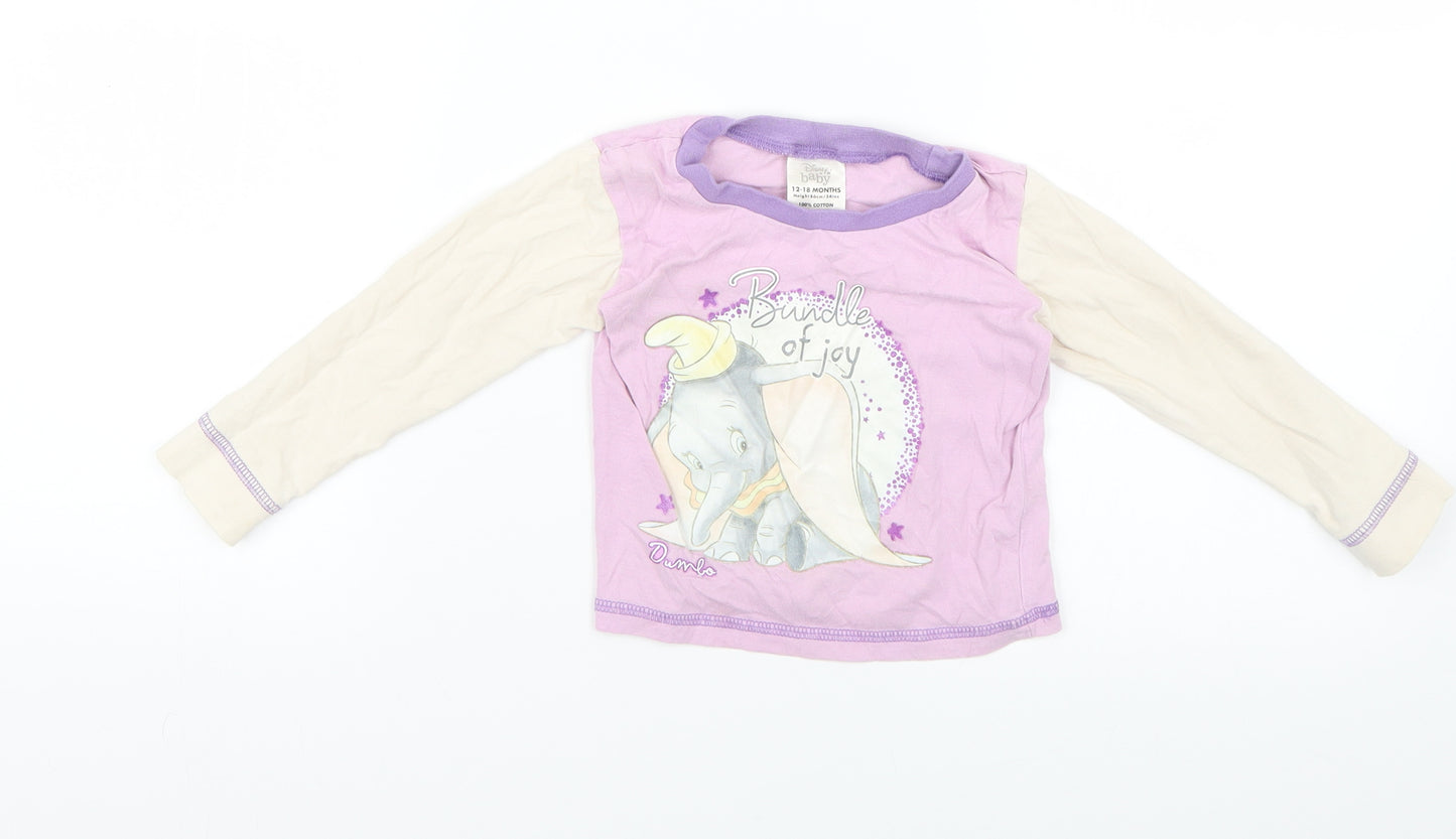 Disney Baby Multicoloured Geometric  Basic T-Shirt Size 12-18 Months  - Disney