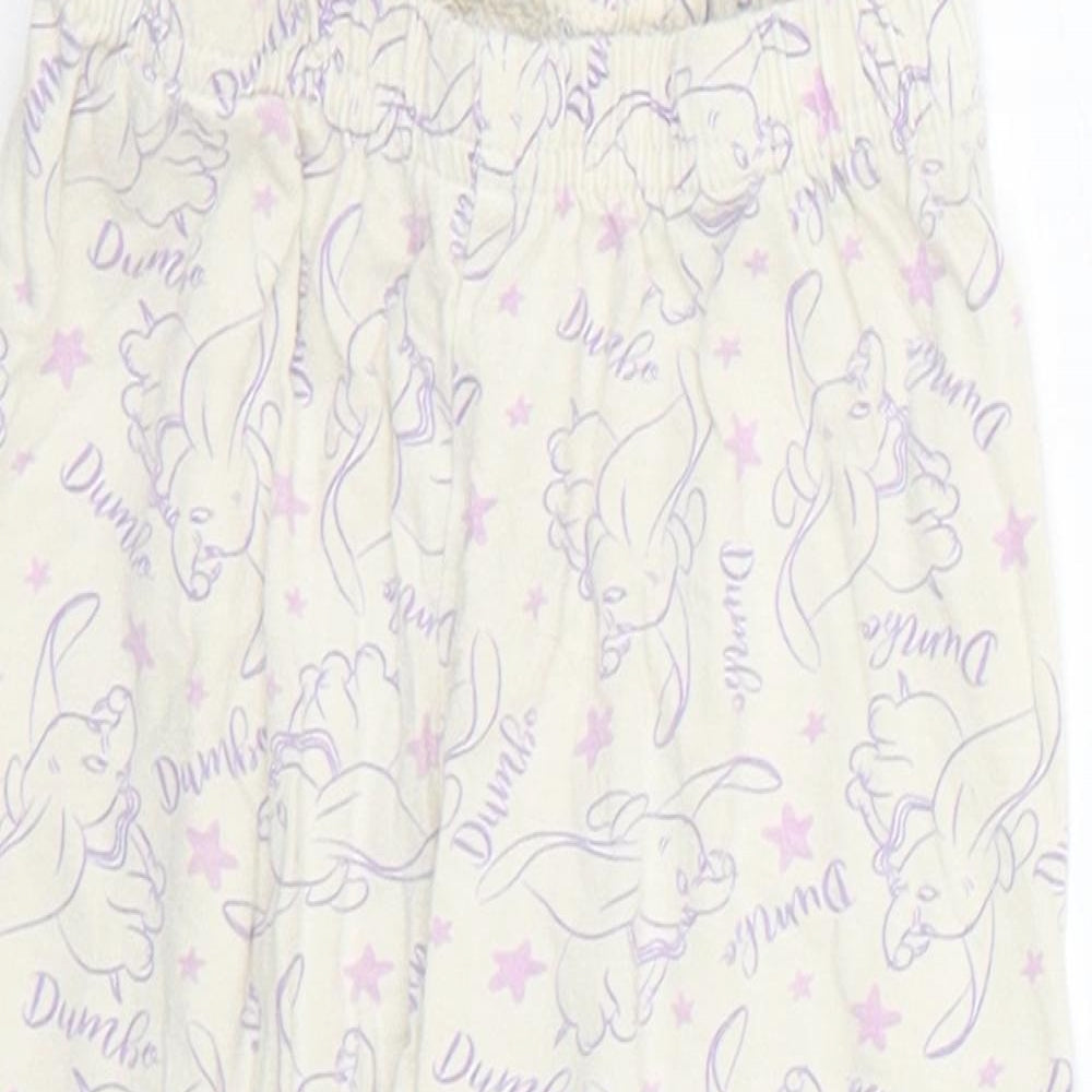 Disney Baby Purple Geometric  Cropped Trousers Size 12-18 Months