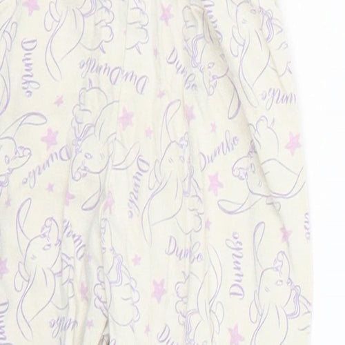 Disney Baby Purple Geometric  Cropped Trousers Size 12-18 Months