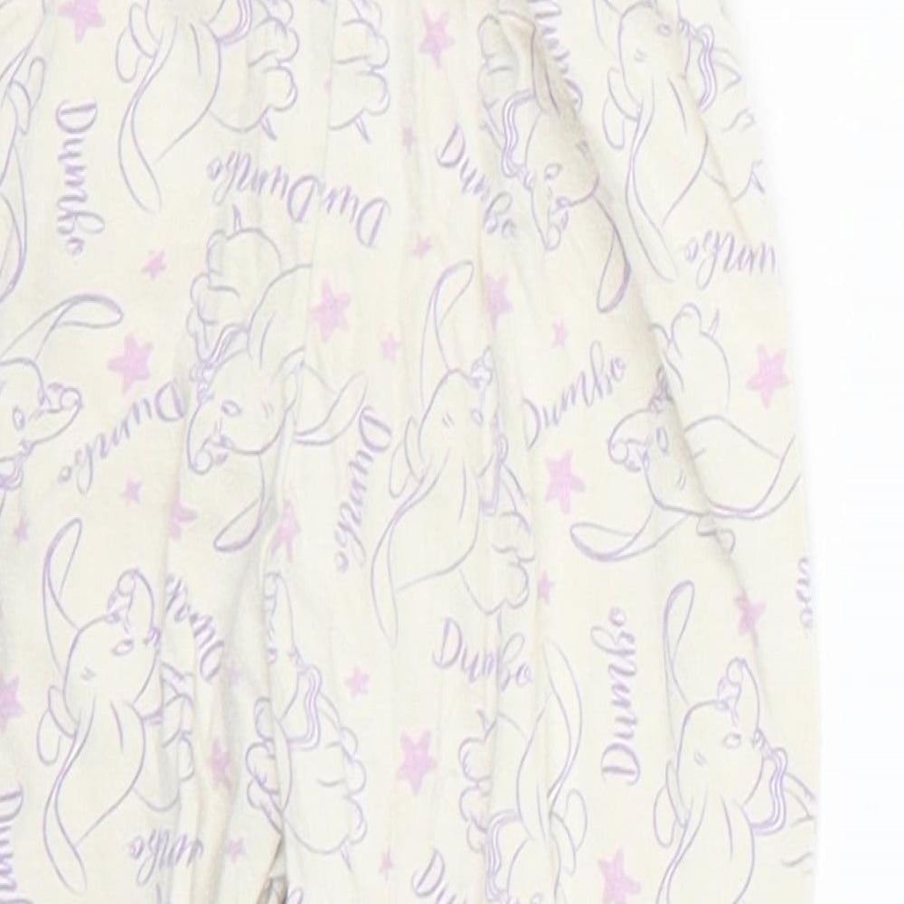 Disney Baby Purple Geometric  Cropped Trousers Size 12-18 Months