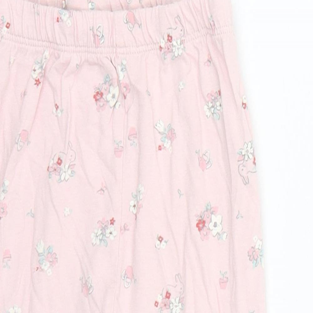 little nutmeg Baby Pink Geometric  Jogger Trousers Size 12-18 Months