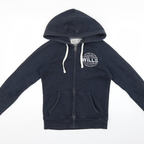 Jack Wills Womens Blue Geometric  Jacket  Size 8