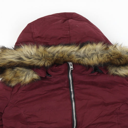 Jack Wills Womens Purple   Rain Coat Coat Size 10