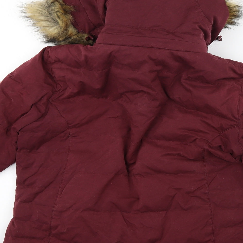 Jack Wills Womens Purple   Rain Coat Coat Size 10