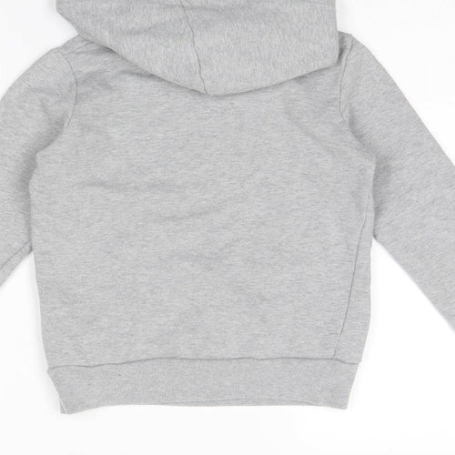 Benetton Girls Grey   Pullover Hoodie Size 7 Years