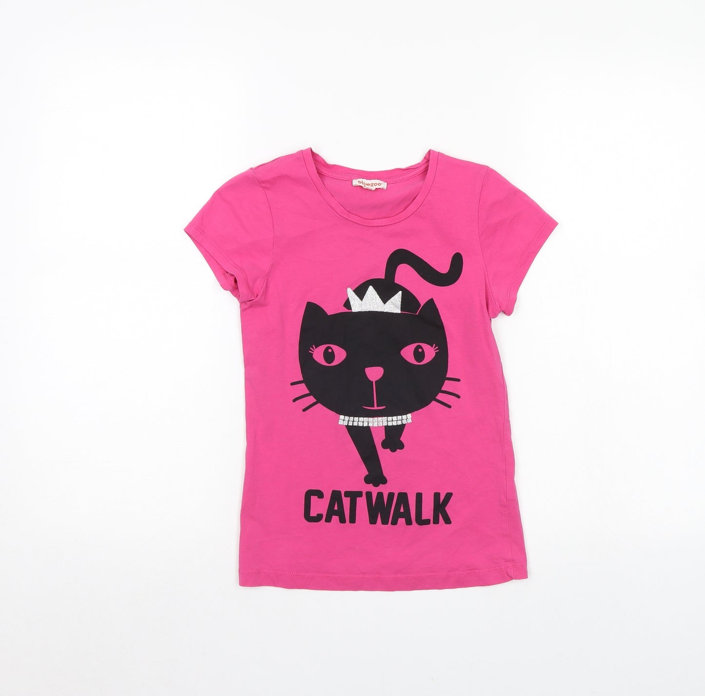 Blue Zoo Girls Pink   Basic T-Shirt Size 9 Years  - catwalk