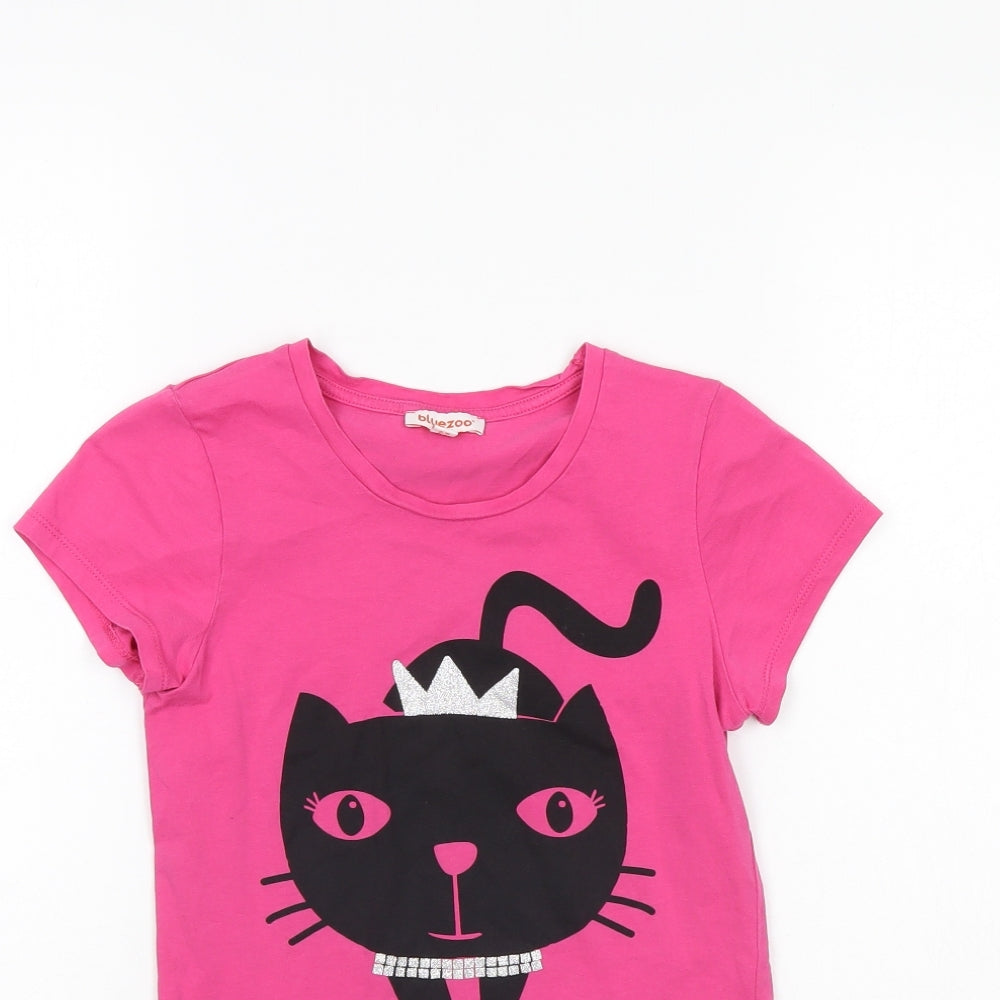 Blue Zoo Girls Pink   Basic T-Shirt Size 9 Years  - catwalk