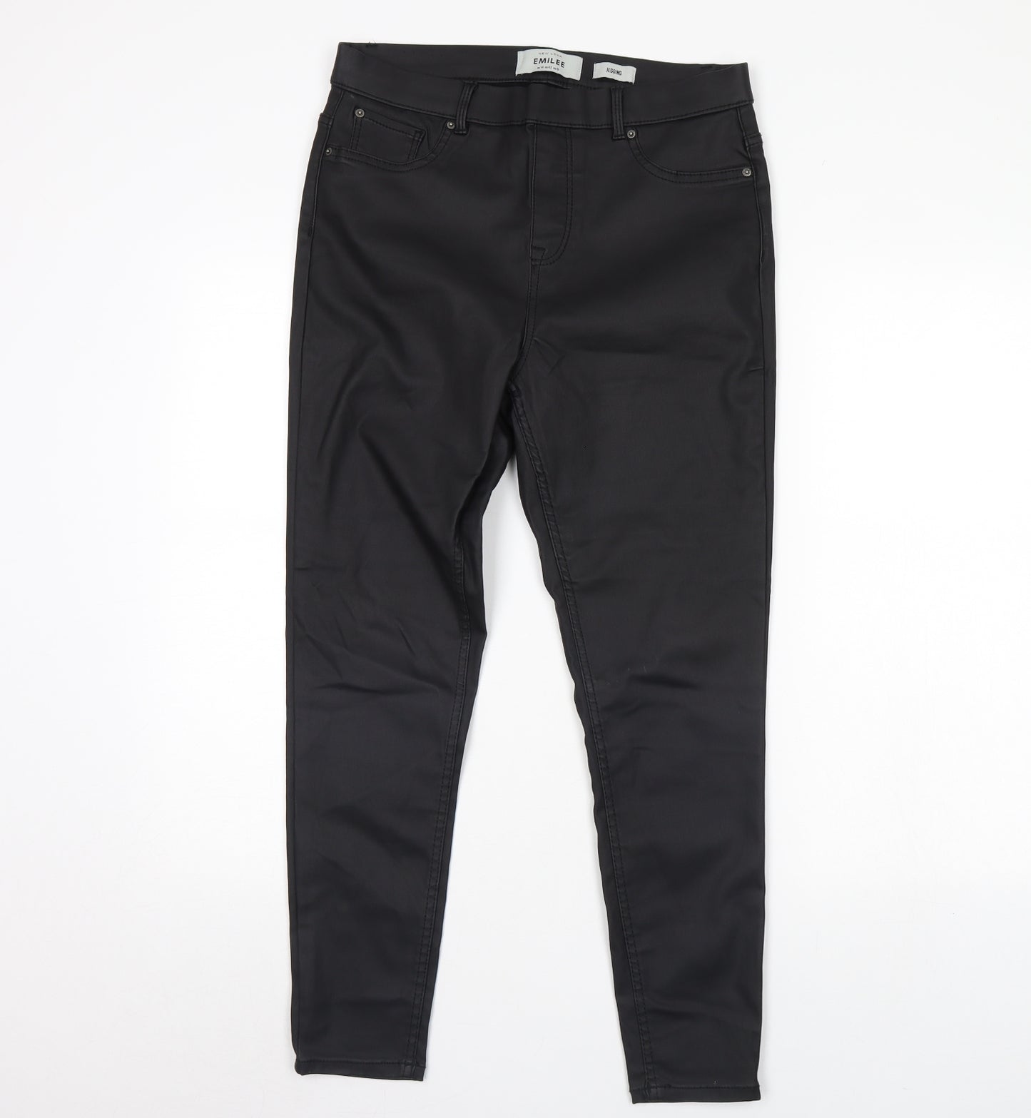 New Look Womens Black   Capri Leggings Size 14 L30 in