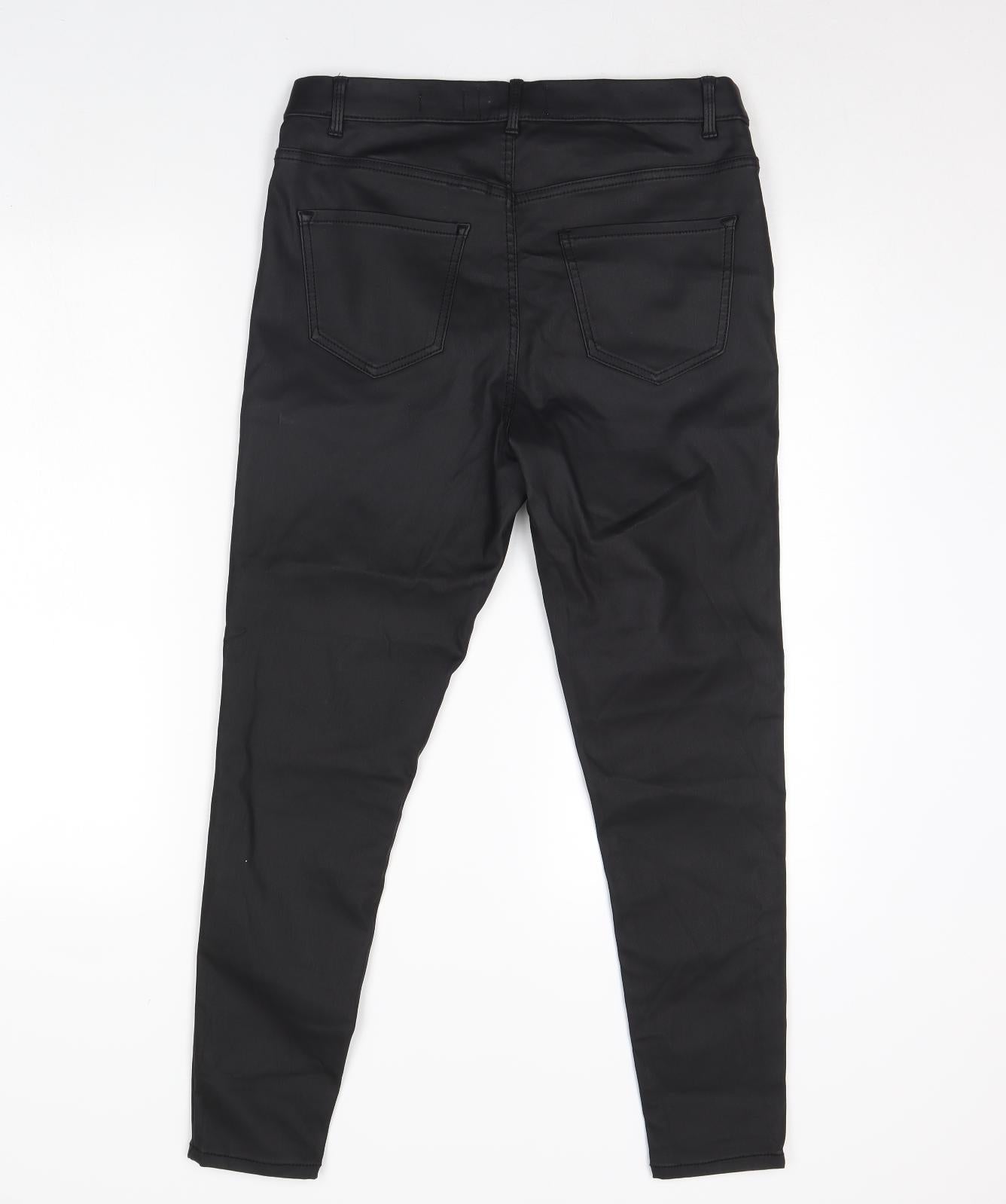 New Look Womens Black   Capri Leggings Size 14 L30 in