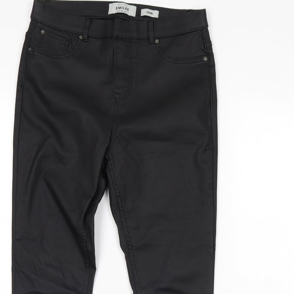 New Look Womens Black   Capri Leggings Size 14 L30 in