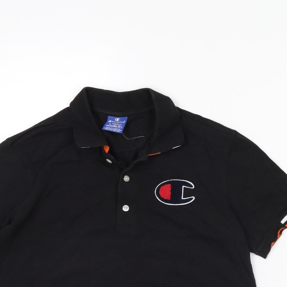Champion Mens Black    Polo Size XS