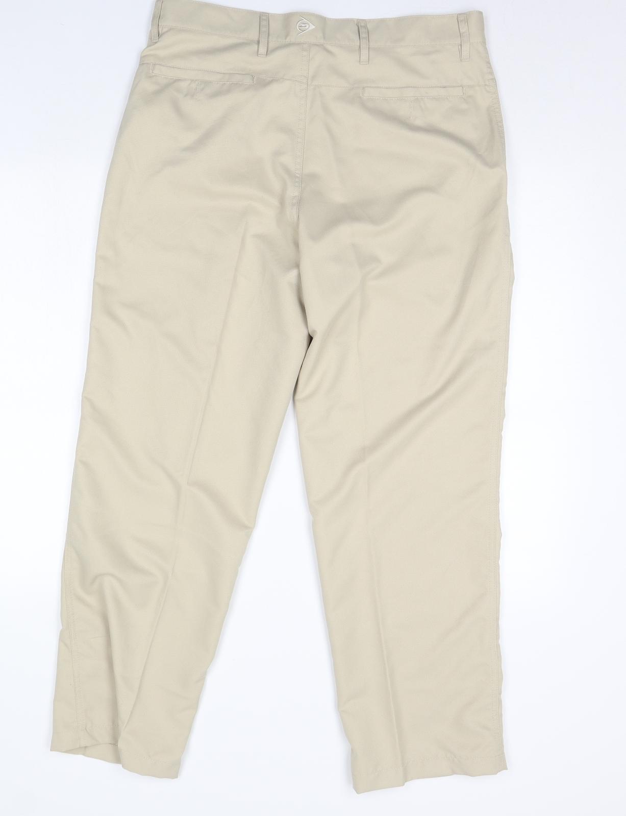 Dunlop Mens Beige   Trousers  Size 34 L30 in