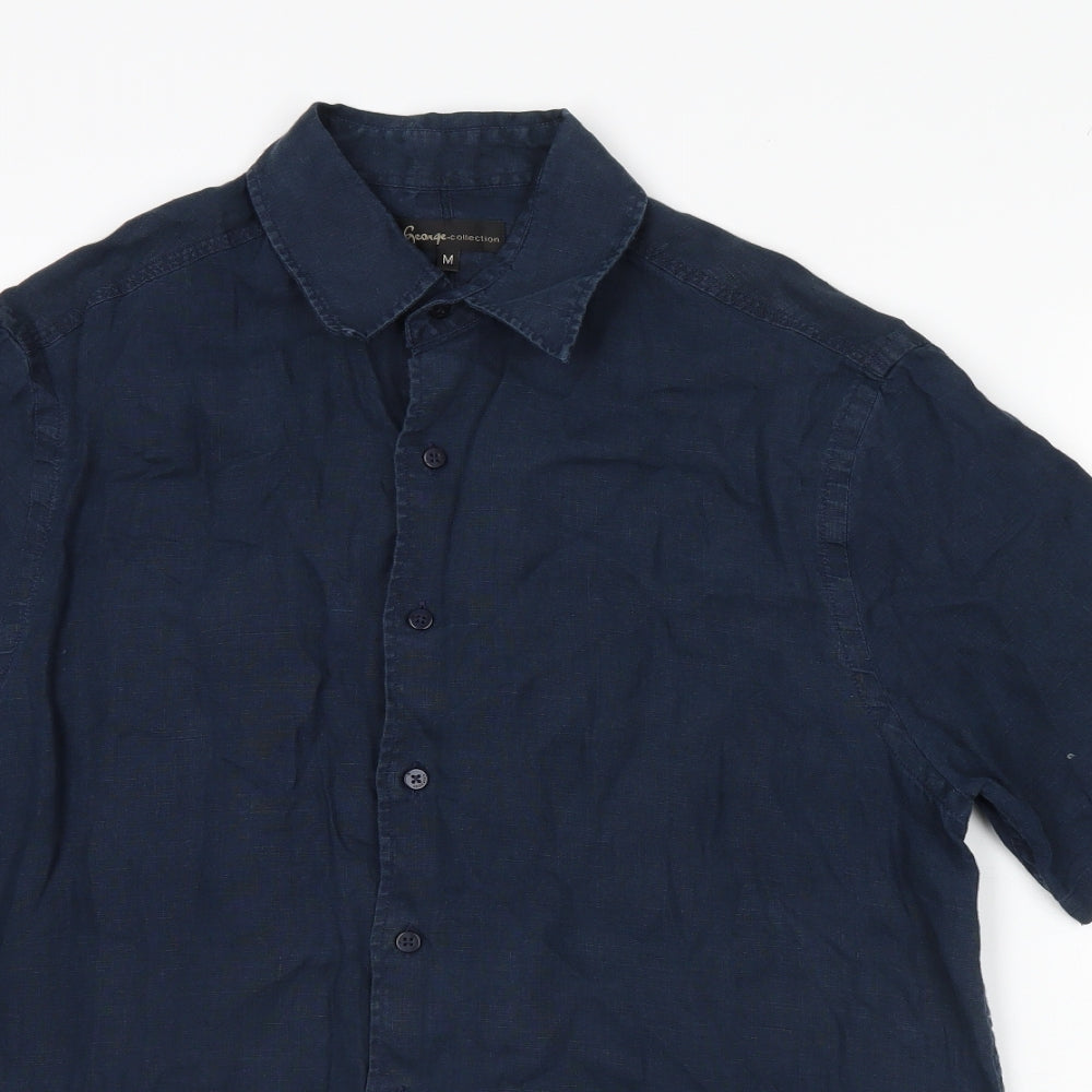 George Mens Blue    Dress Shirt Size M