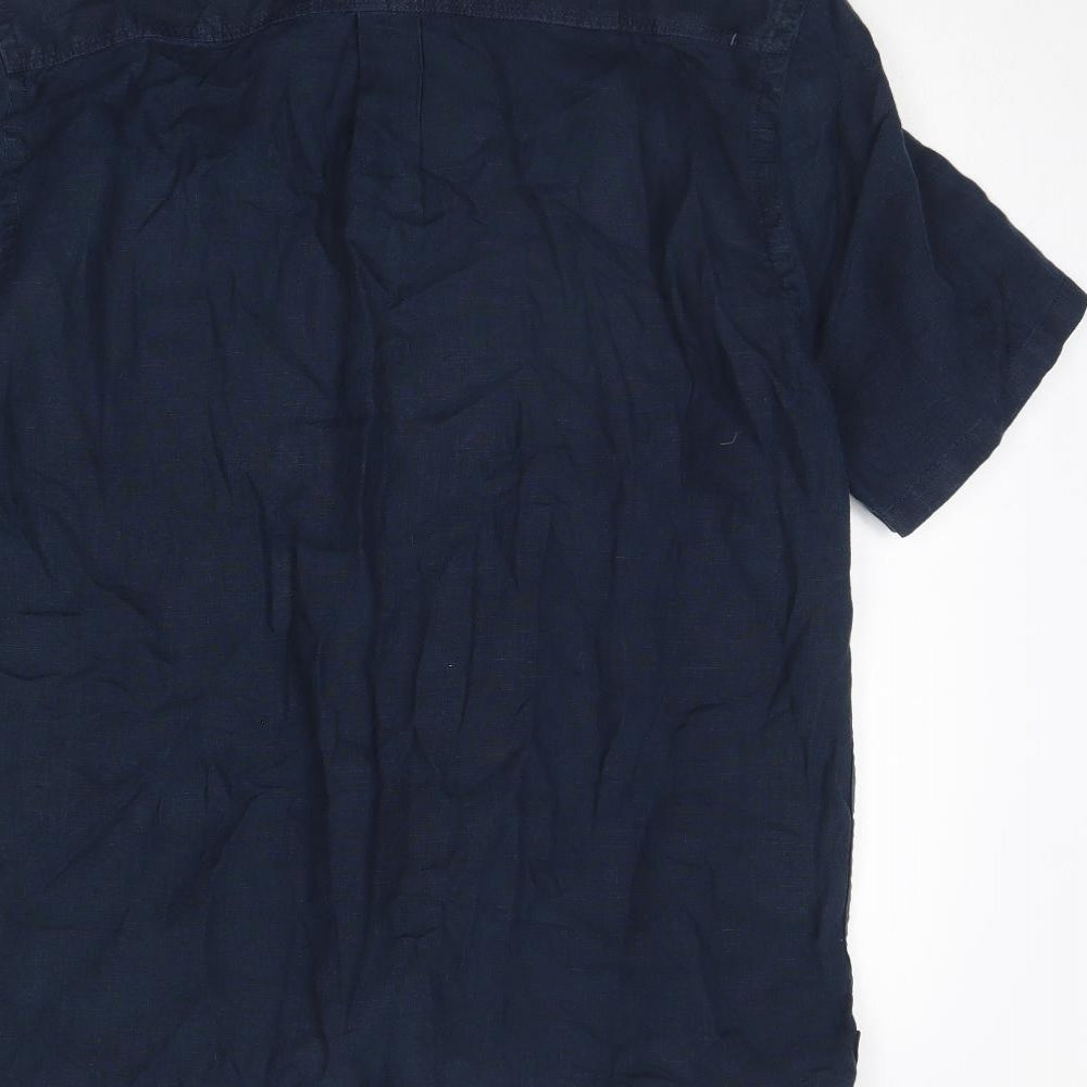George Mens Blue    Dress Shirt Size M