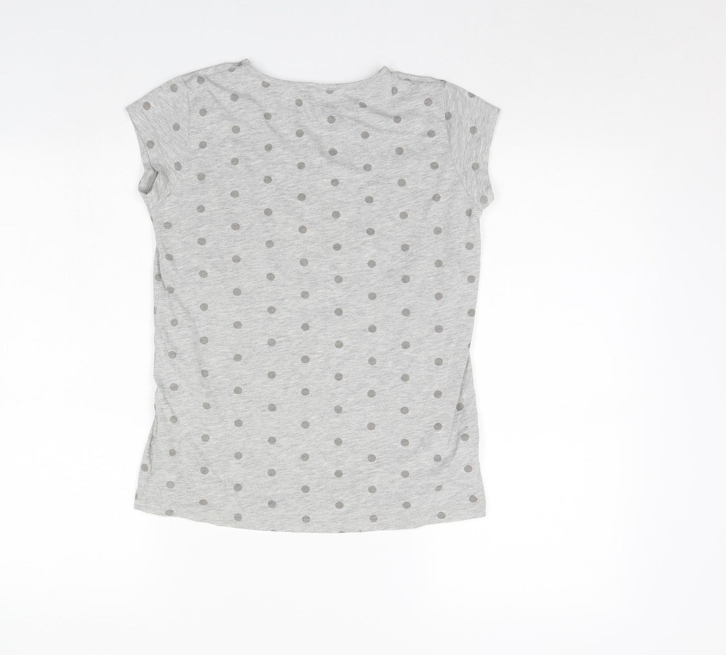 love me forever Girls Grey Polka Dot  Basic T-Shirt Size 12 Years