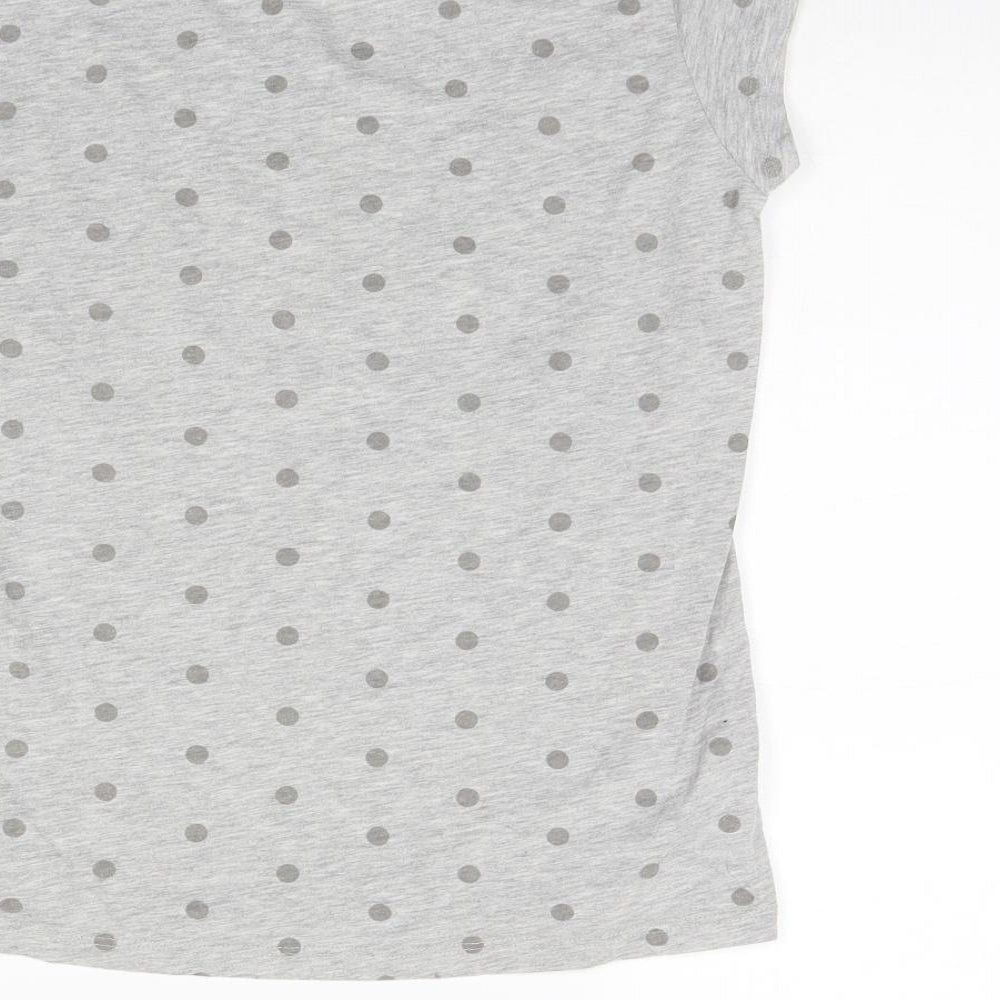 love me forever Girls Grey Polka Dot  Basic T-Shirt Size 12 Years