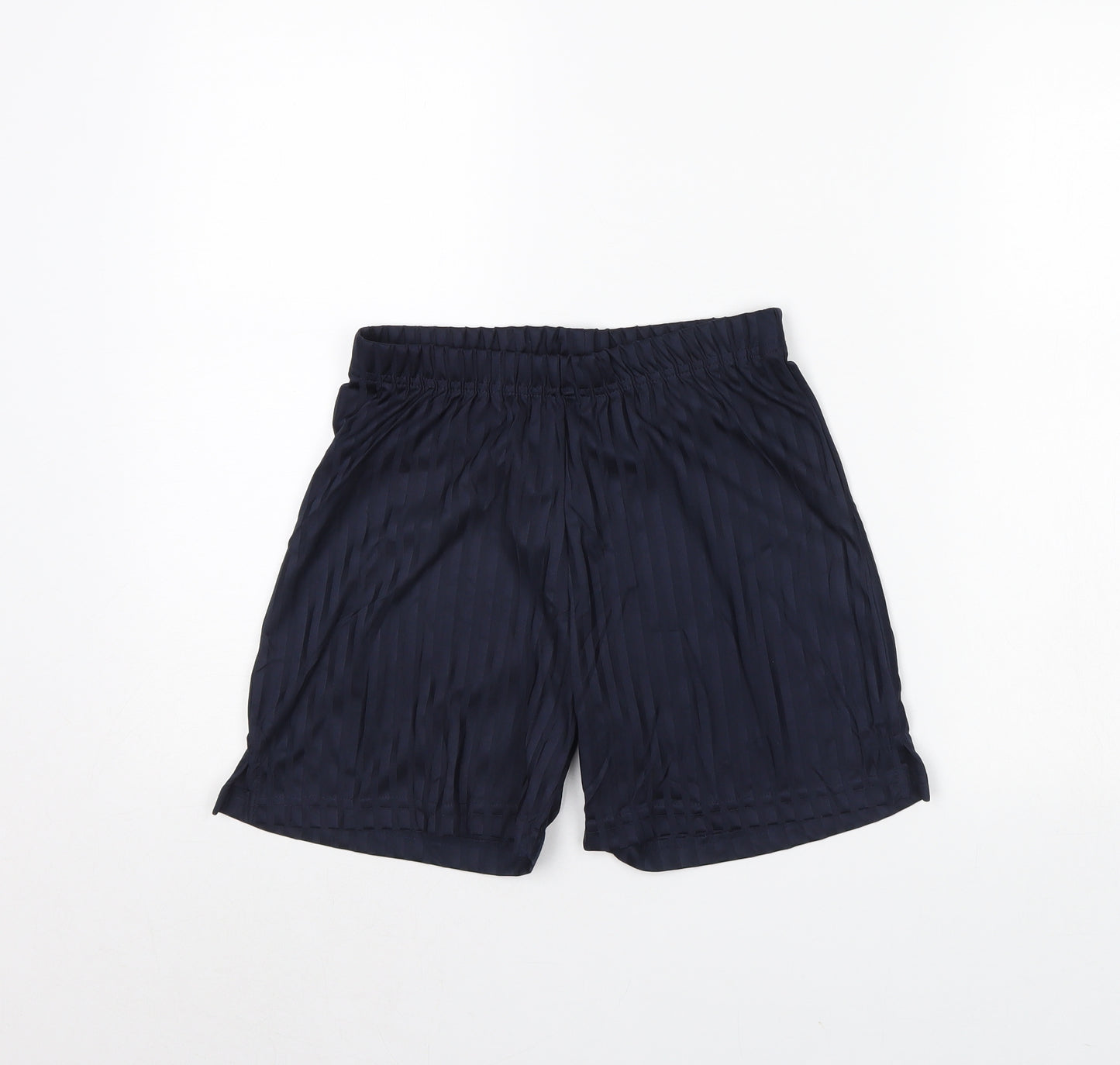 Lily & Dan Boys Blue Striped  Sweat Shorts Size 11 Years - Back To School