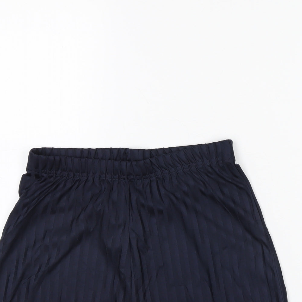 Lily & Dan Boys Blue Striped  Sweat Shorts Size 11 Years - Back To School